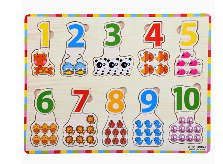 Drewniane Puzzle dla Dzieci – Edukacyjne Układanki (6w1, 3+)