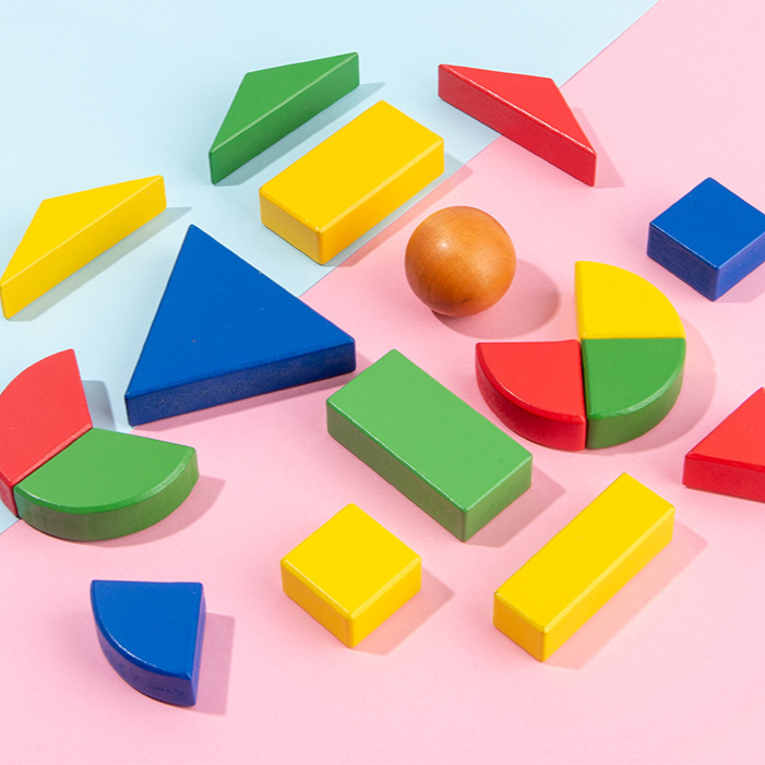 Drewniane Puzzle Kształtów dla Maluchów – Kolorowa Zabawka Edukacyjna Rozwijająca Motorykę (18m+)