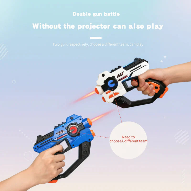 Zestaw Laser Tag dla Dzieci – Interaktywna Gra Pistoletowa Wewnątrz i Na Zewnątrz