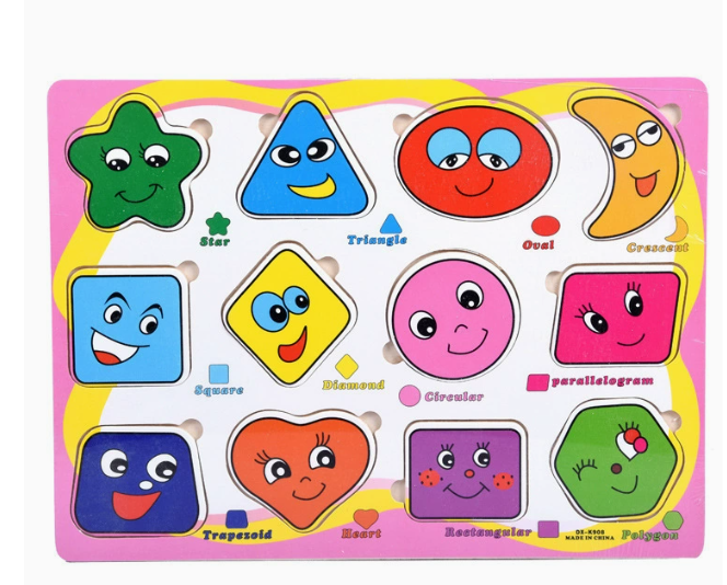 Drewniane Puzzle dla Dzieci – Edukacyjne Układanki (6w1, 3+)