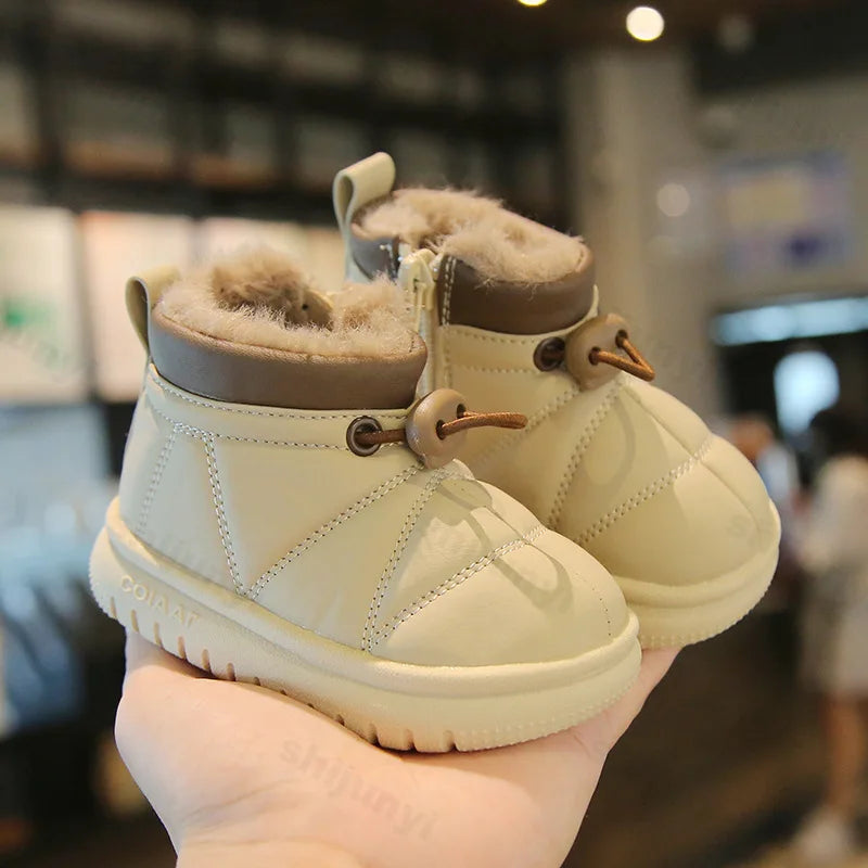 Nordiva Kids FrostStep Dziecięce Buty Zimowe – Ciepłe Antypoślizgowe Kozaczki Zimowe dla Niemowląt i Maluchów
