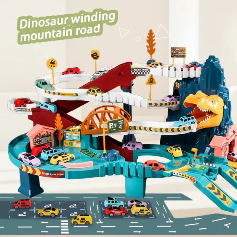 DinoTrack Adventure – Interaktywny Tor Dinozaurów dla Dzieci 3+ | Kreatywna i Edukacyjna Zabawka