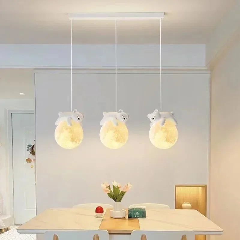 Lampa Wisząca do Pokoju Dziecięcego Miś lub Królik – Ciepłe Światło LED