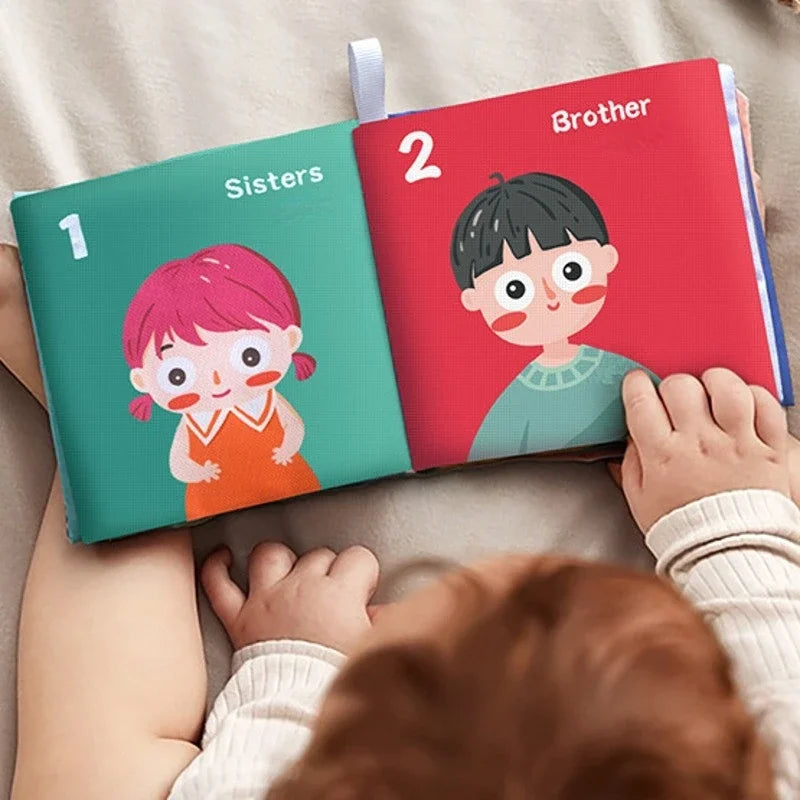 Nuvello SensorySoft Książeczka Sensoryczna dla Niemowląt – Miękka Szeleszcząca Książeczka dla Dzieci 0–36 Miesięcy, Zabawka Sensoryczna