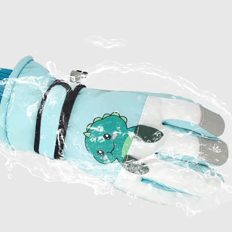 Valtrix Outdoor SnowGuard Dziecięce Rękawice Narciarskie – Wodoodporne Ciepłe Zimowe Rękawiczki do Śniegu i Jazdy na Nartach