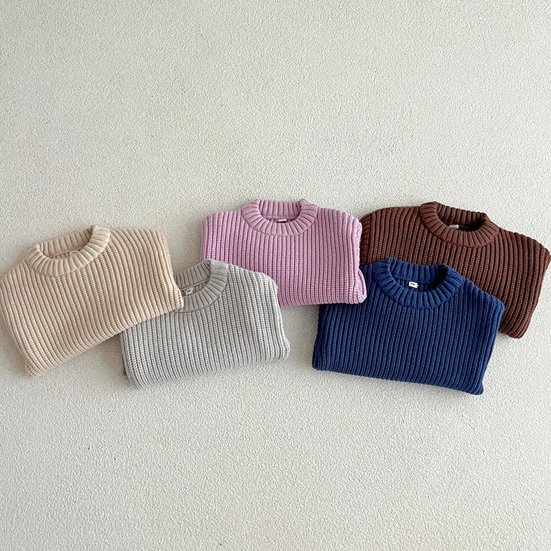 Arvella Junior CozyWeave Kids Pullover – Miękki Unisex Bawełniany Sweter Dziecięcy na Jesień i Zimę