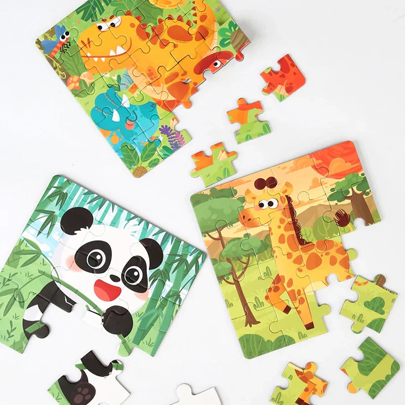 PuzzleVoy Magnetyczna Książka z Puzzlami – Edukacyjna Gra Puzzlowa w Podróży dla Dzieci