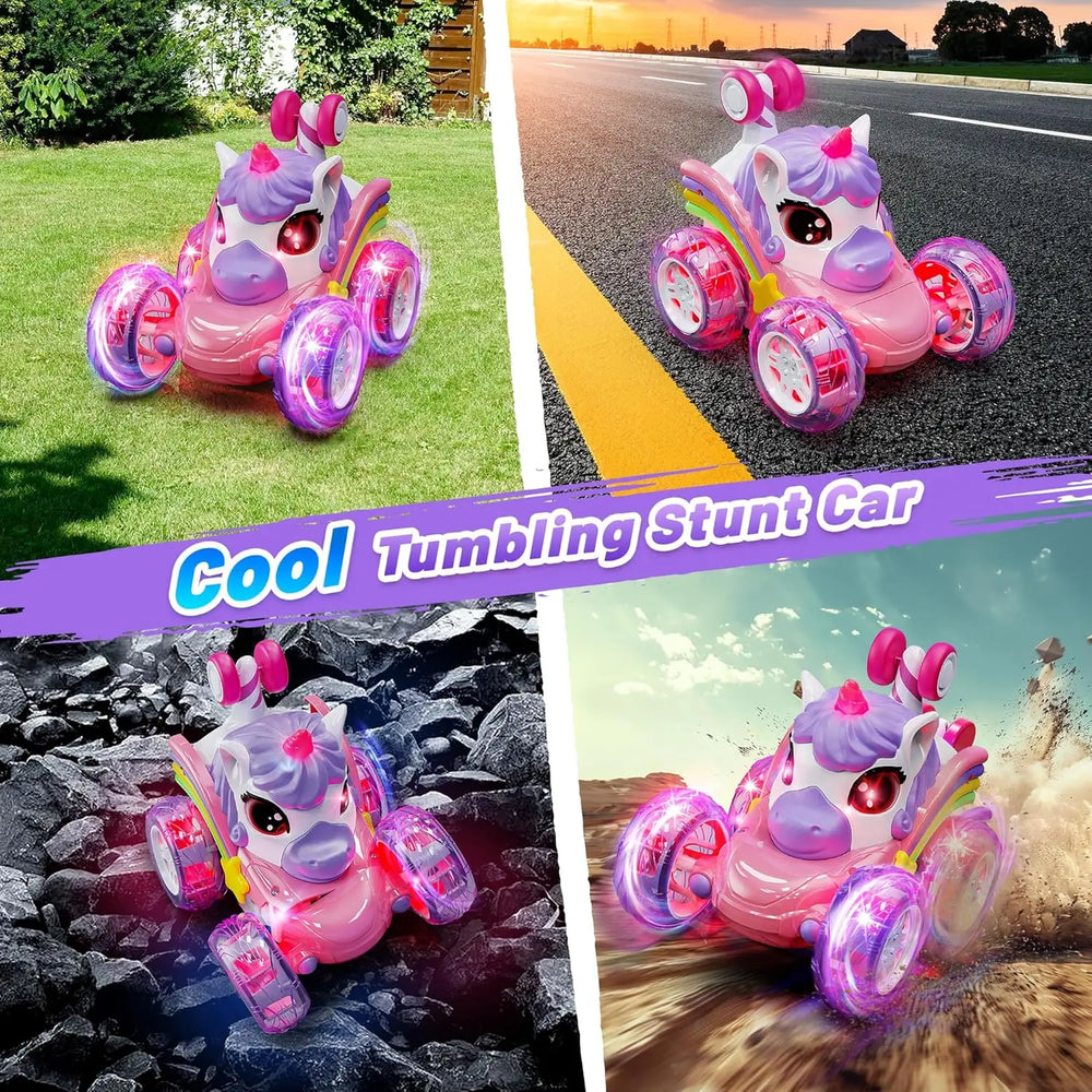 DriftRiot RC Stunt Truck – Szybki Samochód Zdalnie Sterowany z Driftem i Pokazem Świetlnym LED – Wyścigowa Zabawka na Akumulator
