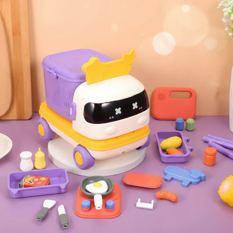 ChefMobile Kuchnia Zabawkowa Auto – 2w1 Zestaw do Zabawy w Odgrywanie Ról dla Dzieci 3+