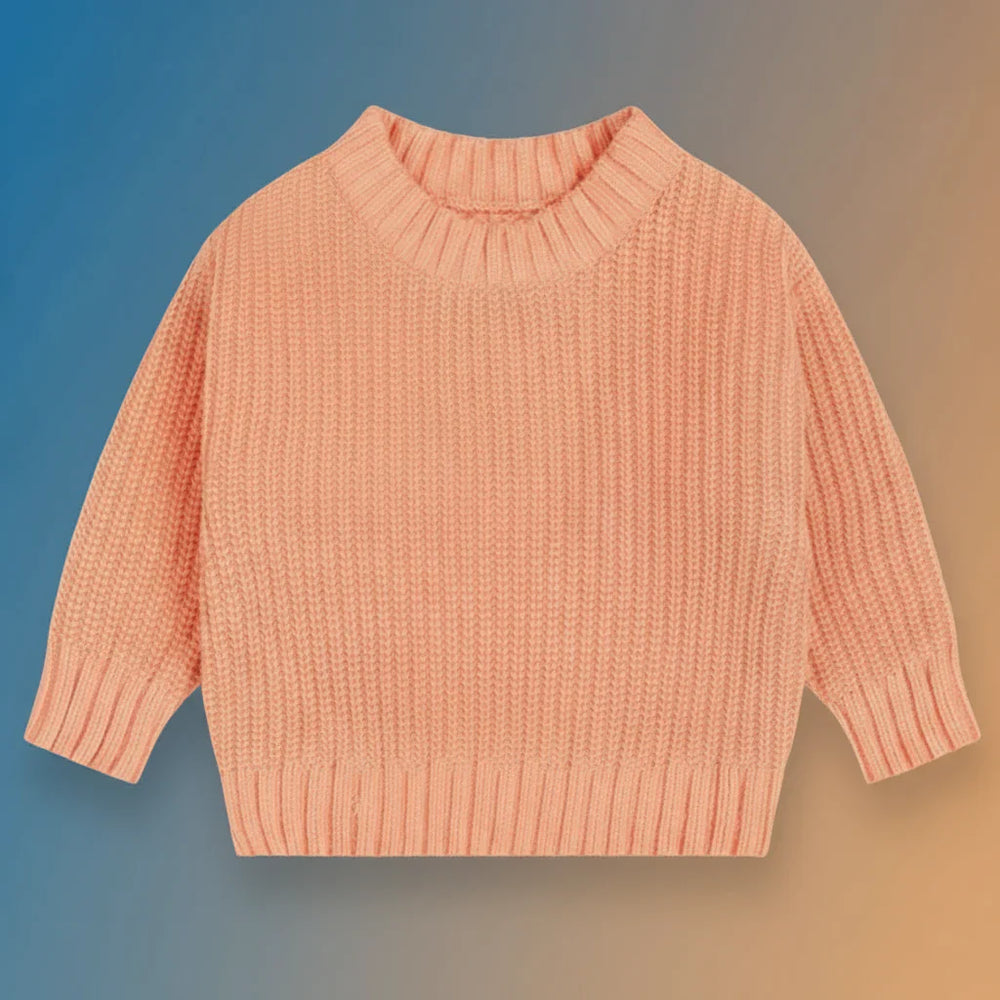 Veluro Kids CozyNest Sweter Dziecięcy – Ciepły Dzianinowy Sweter Zimowy dla Niemowląt i Małych Dzieci (Rozmiar 66–130)