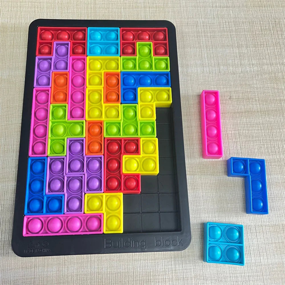 Mindaro Pop Tetris Układanka – Fidget Zabawka Relaksacyjna dla Dzieci