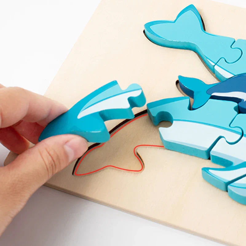 CleverCub Drewniane Puzzle Dla Dzieci – Edukacyjna I Bezpieczna Zabawa Dla 3+ Lat