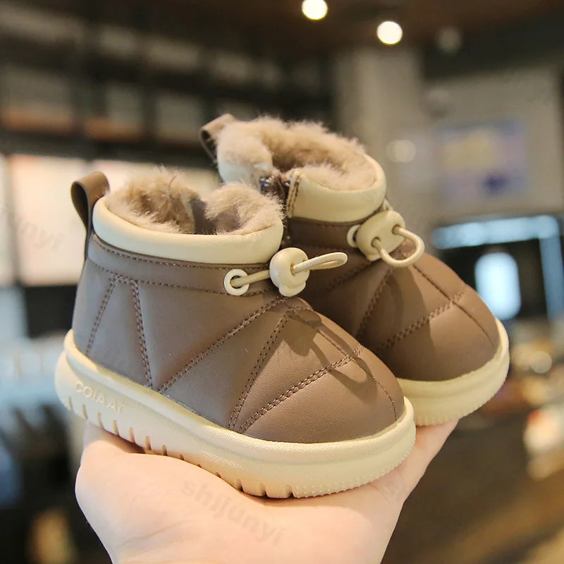 Nordiva Kids FrostStep Dziecięce Buty Zimowe – Ciepłe Antypoślizgowe Kozaczki Zimowe dla Niemowląt i Maluchów