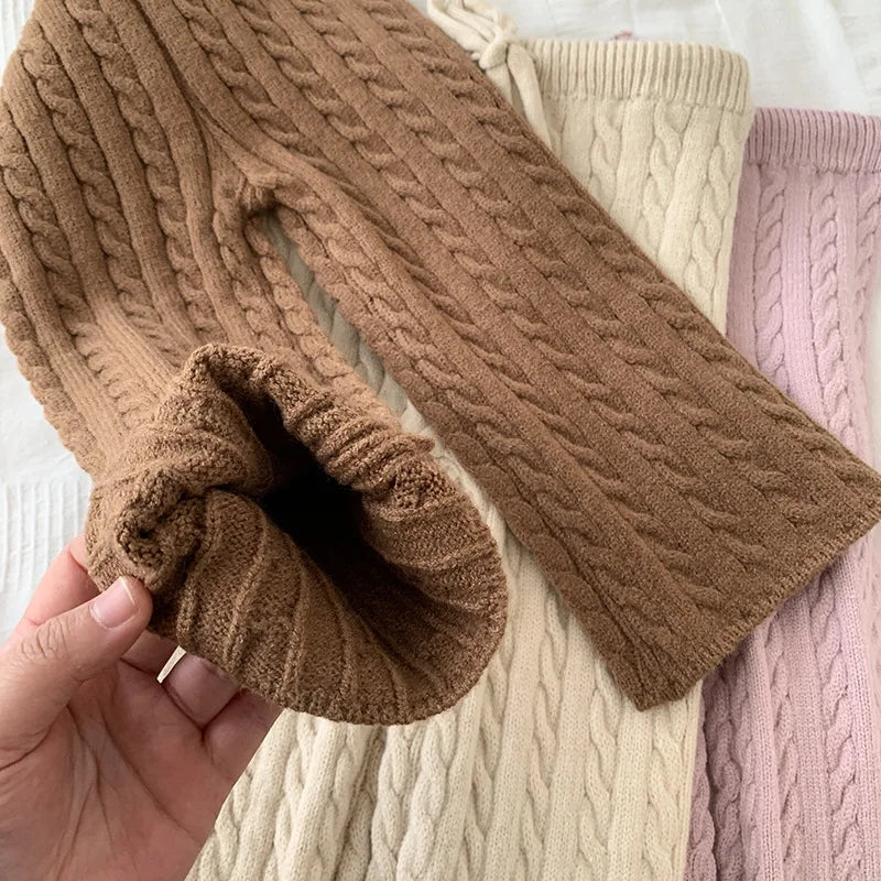 TinyCharm Dzianinowy Komplet Sweter i Spodnie dla Dzieci