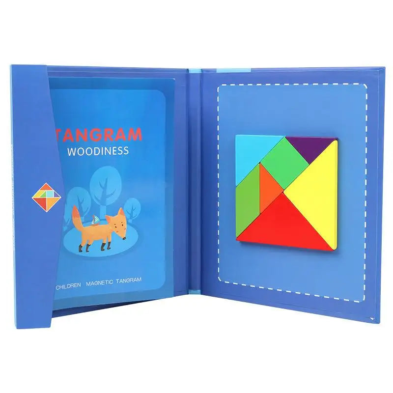 LogicCraft – Edukacyjne Drewniane Puzzle Tangram dla Dzieci