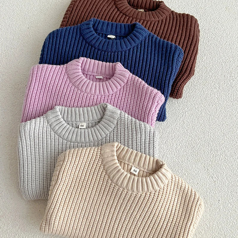 Arvella Junior CozyWeave Kids Pullover – Miękki Unisex Bawełniany Sweter Dziecięcy na Jesień i Zimę