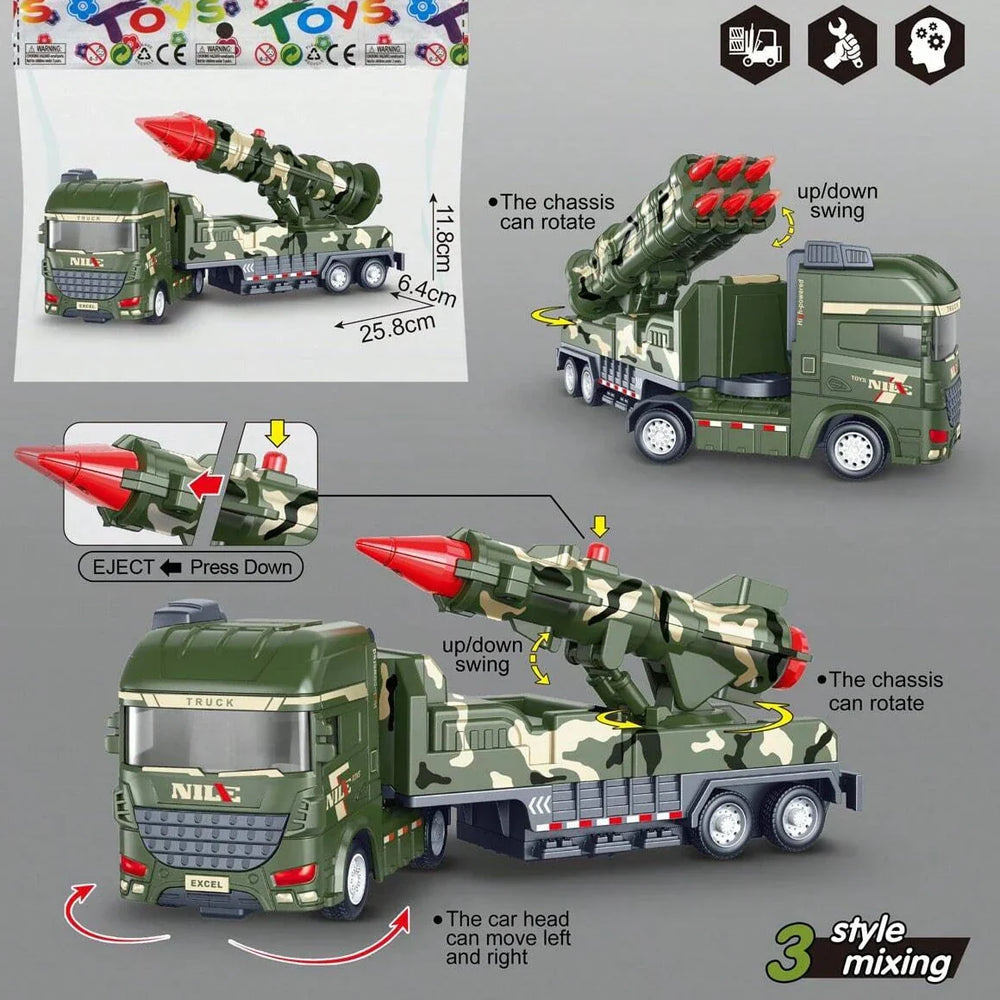 Adventure Rover Wojskowa Ciężarówka – Kreatywna i Edukacyjna Zabawka dla Dzieci 3+