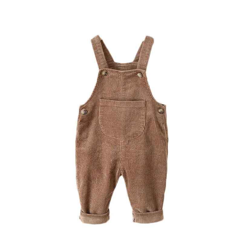 Velora Babywear Loomi Rib Overall – Uniseksowe Ogrodniczki dla Niemowląt z Miękkiej Bawełny na Każdą Porę Roku