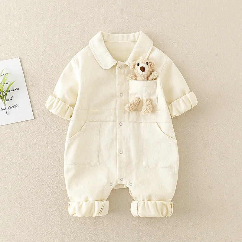 Dziecięcy Kombinezon Dżinsowy – TrailSoft Playsuit dla Maluchów