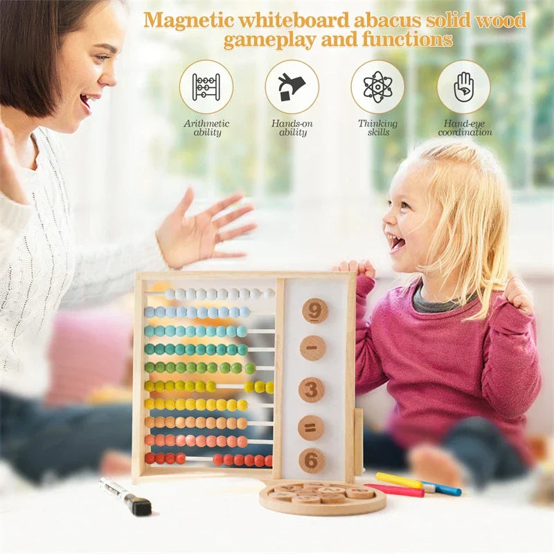 Drewniane Liczydło dla Dzieci – Zabawka Edukacyjna do Nauki Liczenia 3+