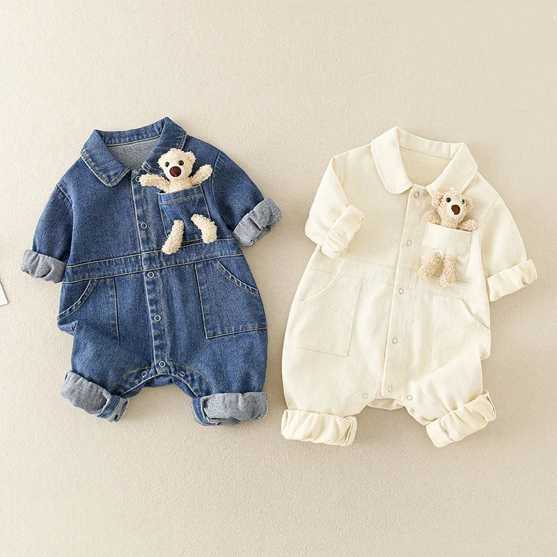 Dziecięcy Kombinezon Dżinsowy – TrailSoft Playsuit dla Maluchów