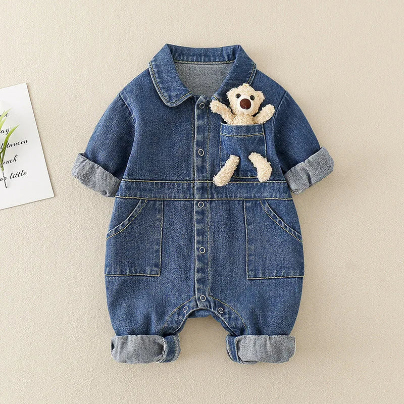 Dziecięcy Kombinezon Dżinsowy – TrailSoft Playsuit dla Maluchów