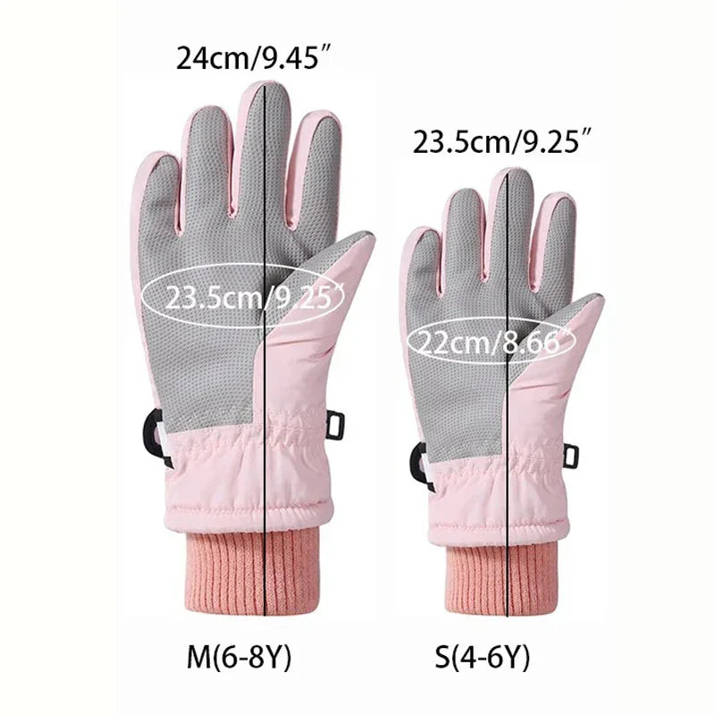 Valtrix Outdoor SnowGuard Dziecięce Rękawice Narciarskie – Wodoodporne Ciepłe Zimowe Rękawiczki do Śniegu i Jazdy na Nartach