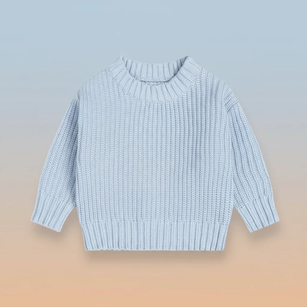 Veluro Kids CozyNest Sweter Dziecięcy – Ciepły Dzianinowy Sweter Zimowy dla Niemowląt i Małych Dzieci (Rozmiar 66–130)