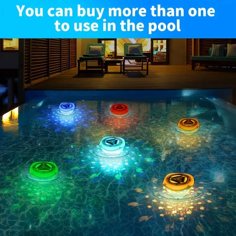 LumiWave GlowFish Oświetlenie do Wody – Kolorowe Oświetlenie do Wanny i Basenu z Projekcjami Rybek