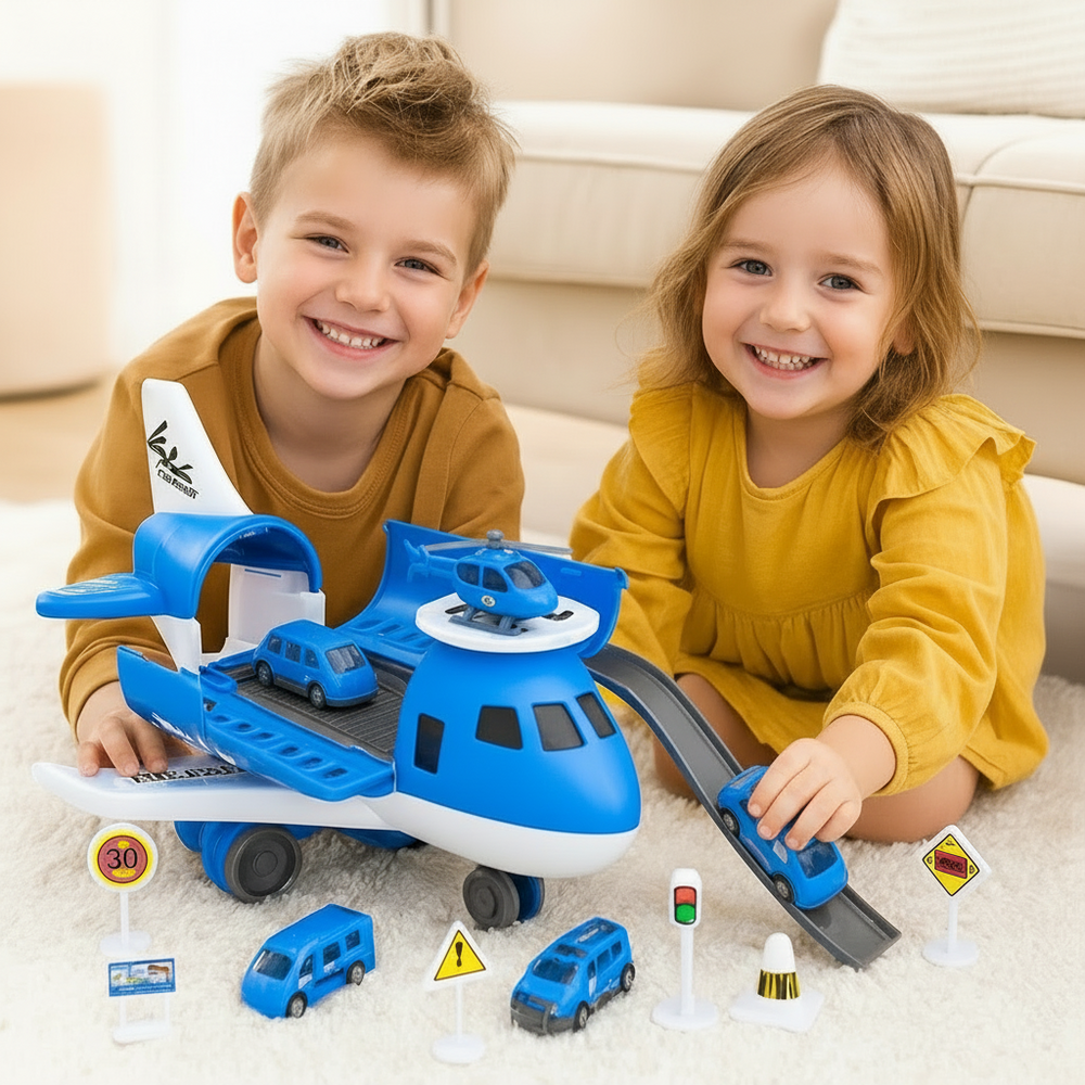 SkyPort Adventure Playset – Edukacyjna Zabawka Lotnisko dla Dzieci 3+ | Kreatywna Zabawa w Role i Rozwój Motoryki