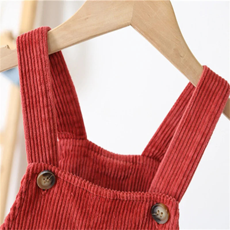 Velora Babywear Loomi Rib Overall – Uniseksowe Ogrodniczki dla Niemowląt z Miękkiej Bawełny na Każdą Porę Roku