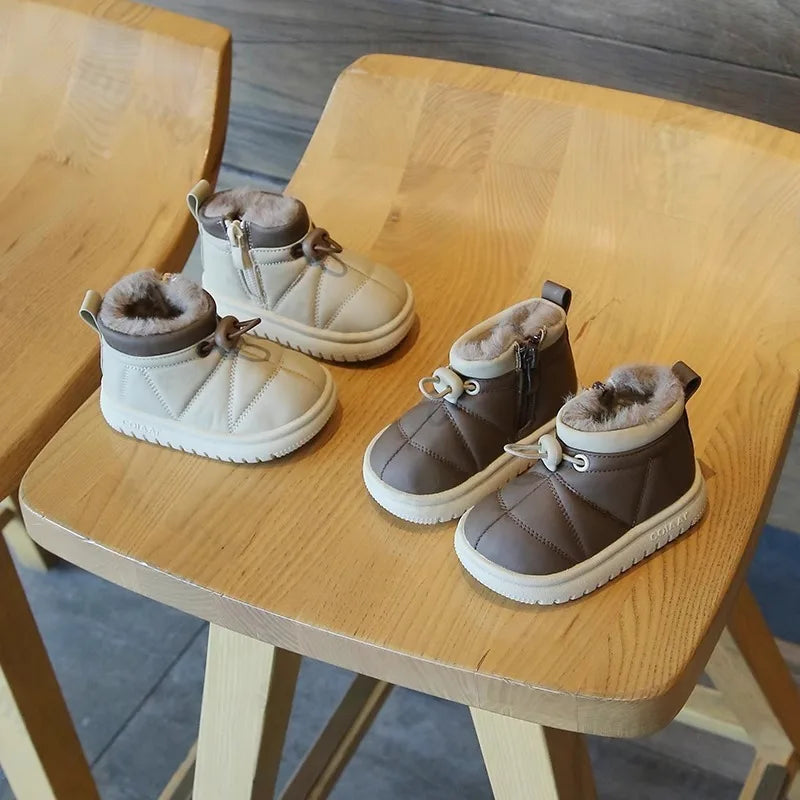 Nordiva Kids FrostStep Dziecięce Buty Zimowe – Ciepłe Antypoślizgowe Kozaczki Zimowe dla Niemowląt i Maluchów