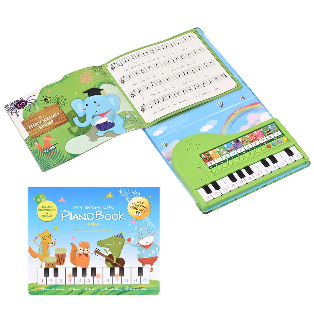 Melody Explorer Muzyczna Książeczka z Pianinkiem – Nauka Muzyki i Kreatywności przez Zabawę