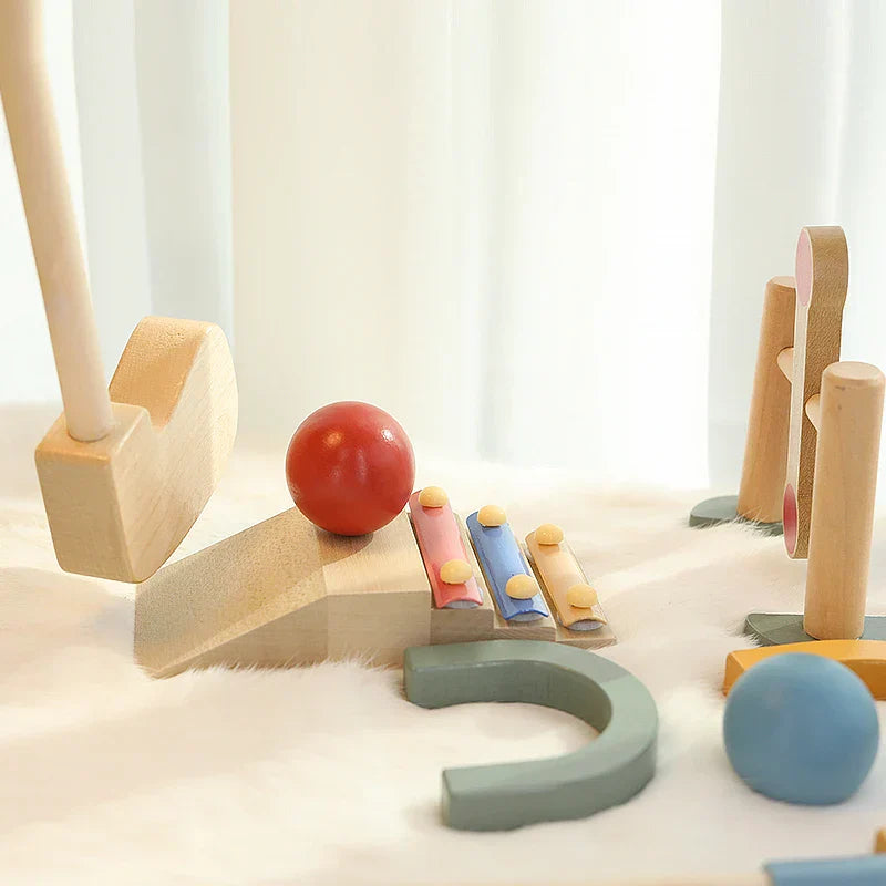 SwingTots – Drewniany Zestaw Zabawkowy do Golfa dla Małych Dzieci