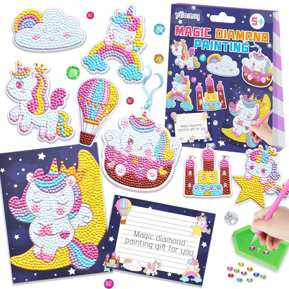 Zestaw Diamond Painting SparkleDino – Kreatywna Zabawa dla Dzieci | Edukacyjna i Rozwijająca Motorykę