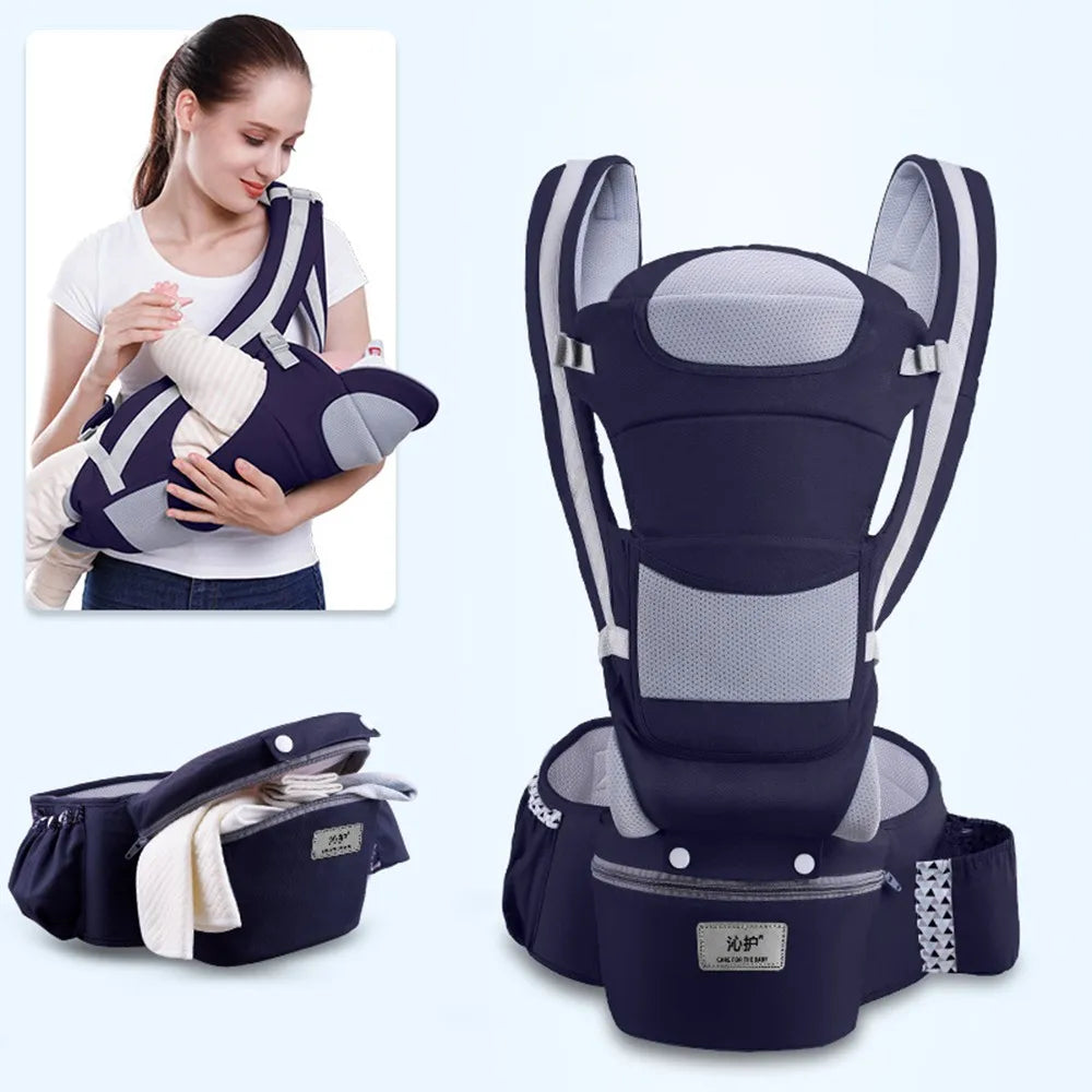 ErgoComfort Nosidełko – Ergonomiczne Nosidło dla Dzieci z Oddychającej Bawełny | Wygodne i Regulowane do 18 kg
