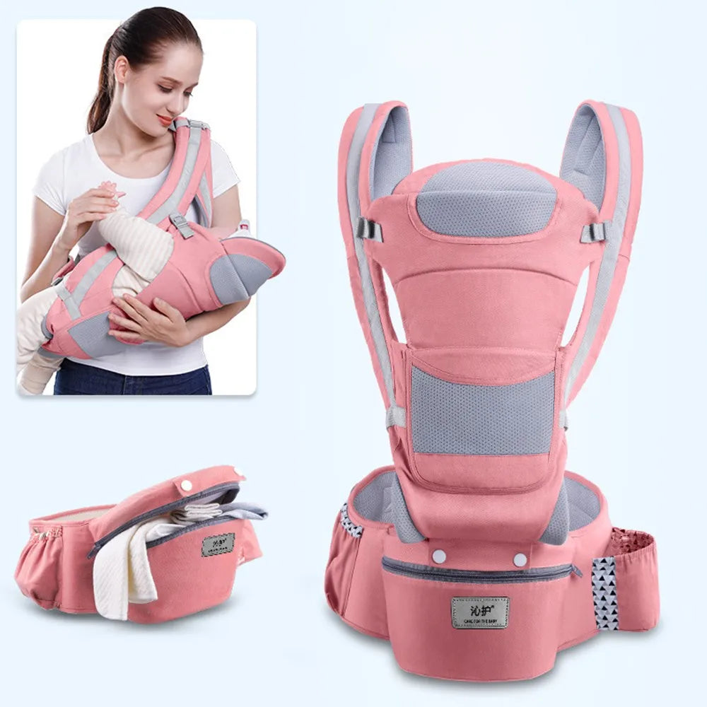 ErgoComfort Nosidełko – Ergonomiczne Nosidło dla Dzieci z Oddychającej Bawełny | Wygodne i Regulowane do 18 kg