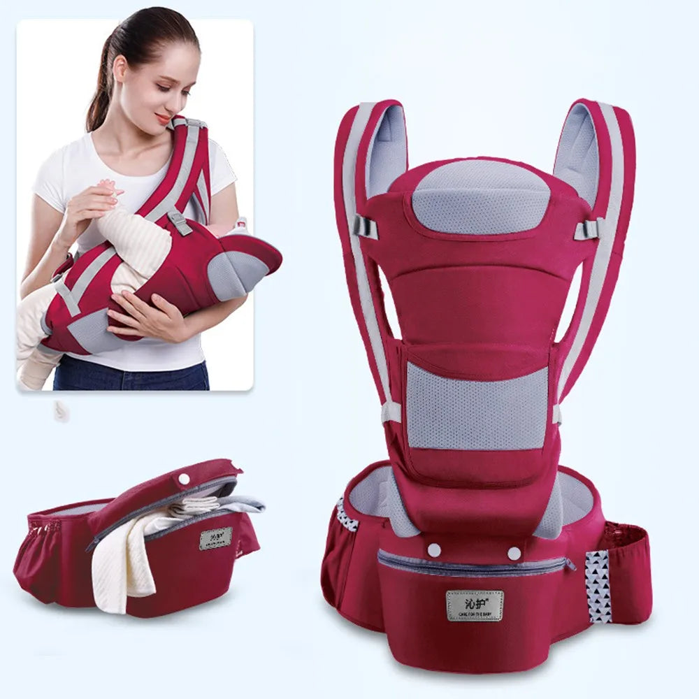 ErgoComfort Nosidełko – Ergonomiczne Nosidło dla Dzieci z Oddychającej Bawełny | Wygodne i Regulowane do 18 kg