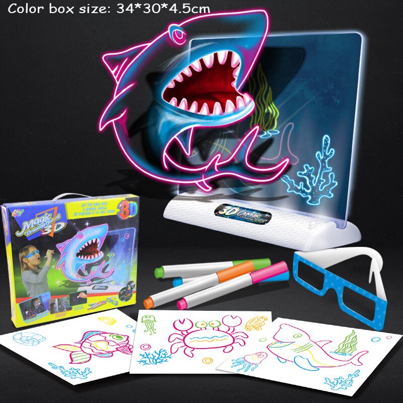 LumiSketch HoloBoard – 3D Tablica LED do Rysowania dla Dzieci z Magicznymi Efektami Świetlnymi
