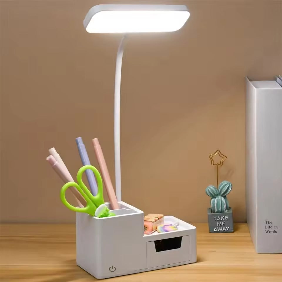 Lampa biurkowa LED NovaGlow – Ładowalna, Ściemnialna i Składana do Nauki, Czytania i Pracy w Domu