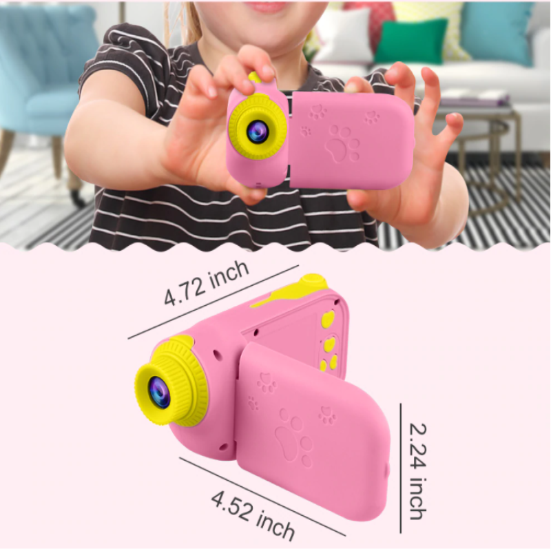 MiniSnap Aparat Fotograficzny dla Dzieci – 12MP Cyfrowy Aparat Zabawkowy z Filtrami, Wideo i Grami dla Kreatywnych Dzieci