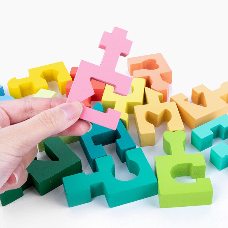 Montessori Puzzle Kształtów dla Maluchów – Drewniana Układanka Wspierająca Motorykę i Rozwój (2-8 lat)