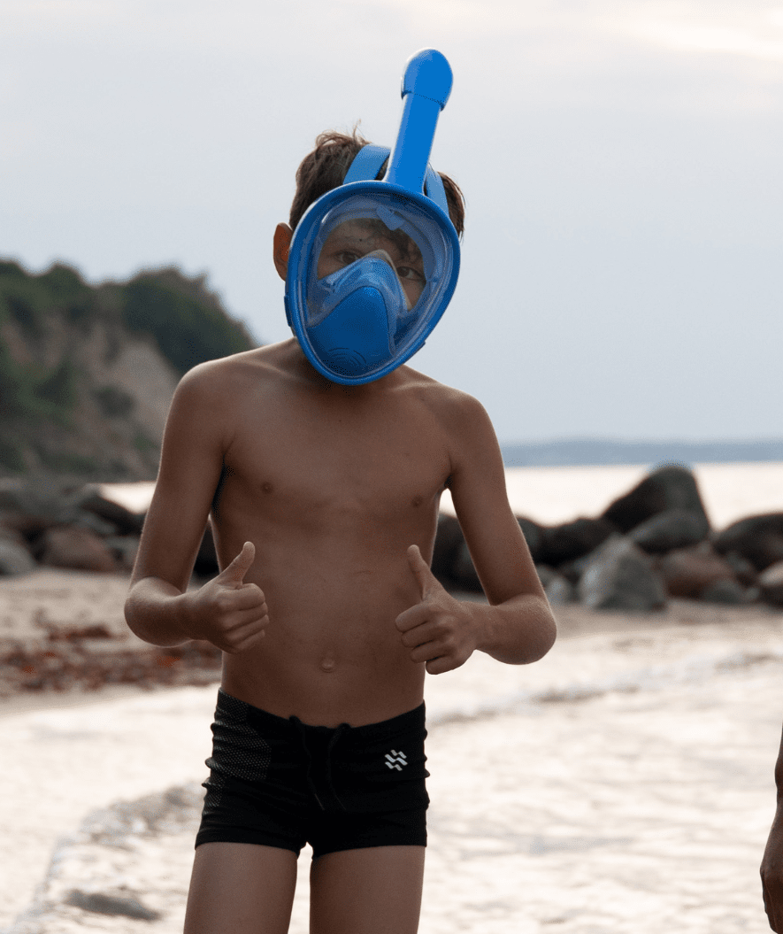 Maska do Snorkelingu dla Dzieci z Widokiem 180° i Dry Top – Wygodna i Szczelna | Seawise