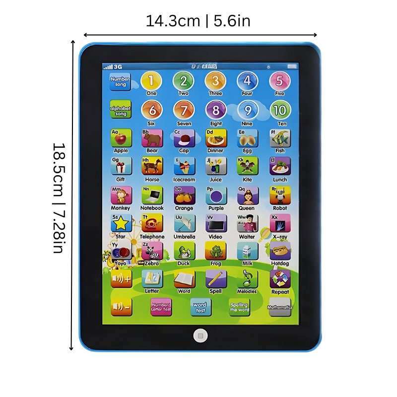 Edukacyjny Tablet dla Dzieci – Interaktywna Zabawka Edukacyjna 3-6 Lat
