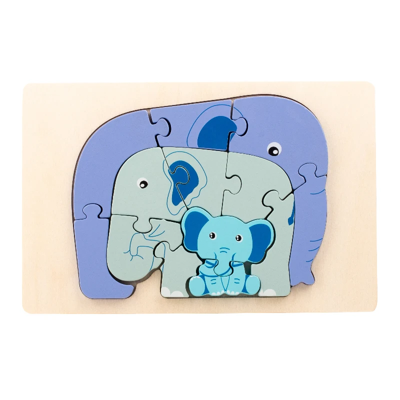 CleverCub Drewniane Puzzle Dla Dzieci – Edukacyjna I Bezpieczna Zabawa Dla 3+ Lat