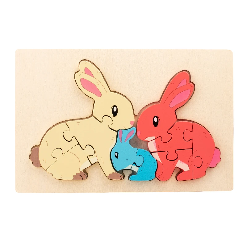 CleverCub Drewniane Puzzle Dla Dzieci – Edukacyjna I Bezpieczna Zabawa Dla 3+ Lat