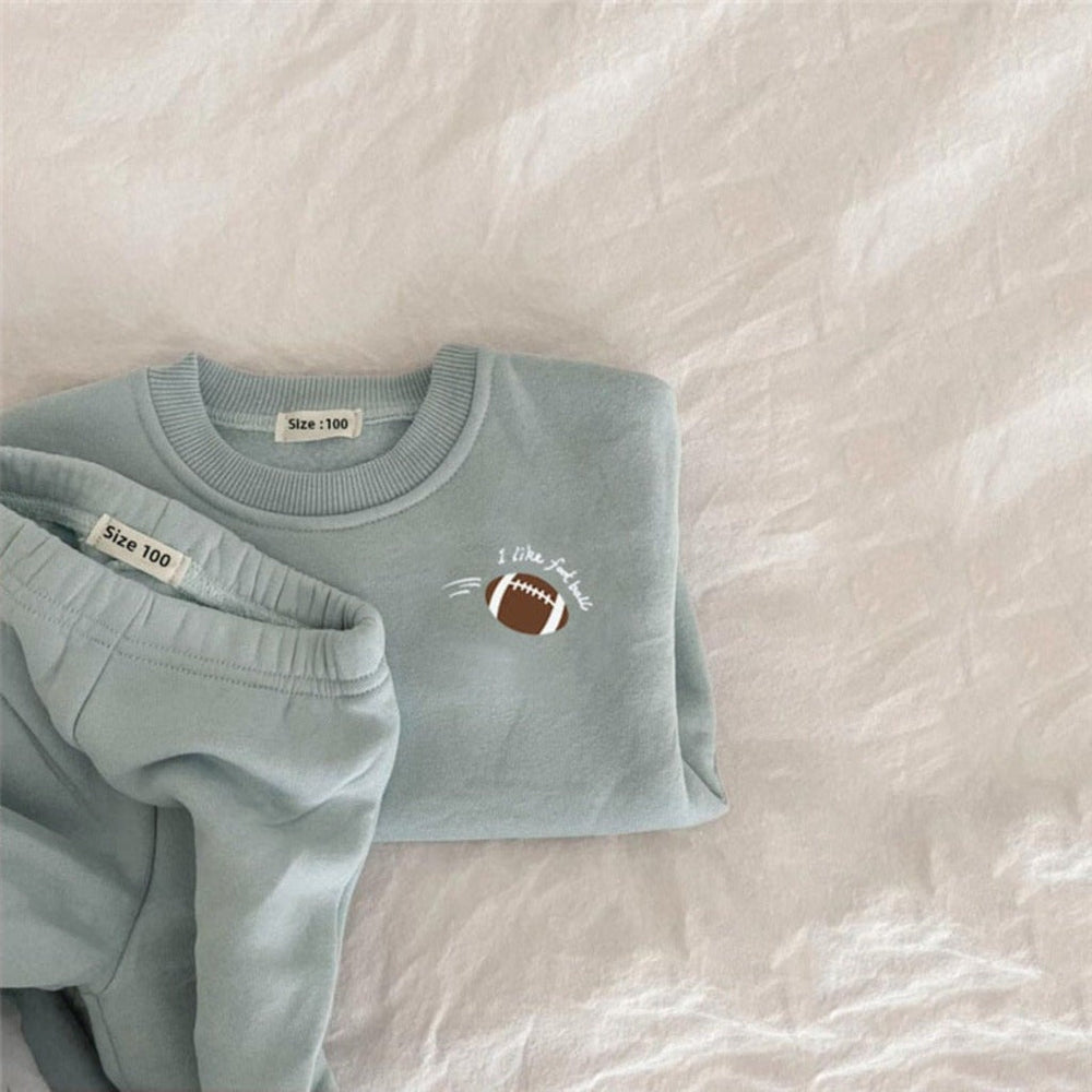 Unisex Cozy Zestaw 2-częściowy – Polarowa Bluza i Spodnie dla Niemowląt i Maluchów