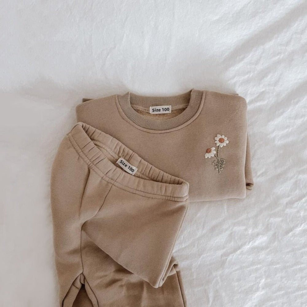 Unisex Cozy Zestaw 2-częściowy – Polarowa Bluza i Spodnie dla Niemowląt i Maluchów