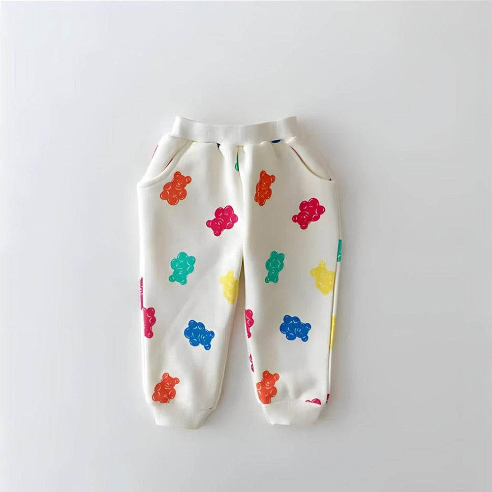 Zestaw 2-Częściowy Gummy Bear dla Niemowląt i Maluchów – Dres z Polarem