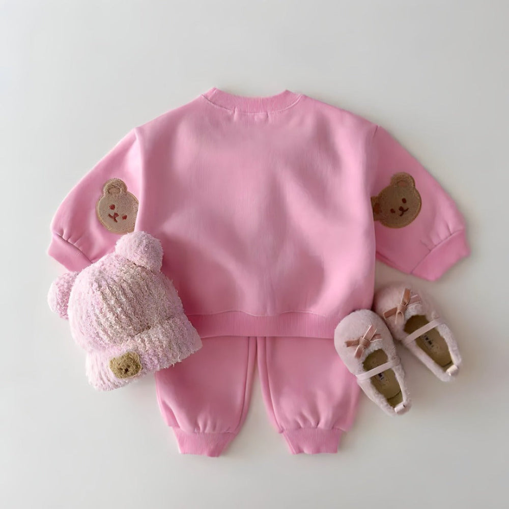 Zestaw Bluza i Spodnie Dresowe Unisex z Misiem (2-częściowy)